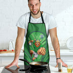 Canberra Raiders Rugby Mascot Apron Australian Rugby Culture - Tribal Inspired Viking Warrior