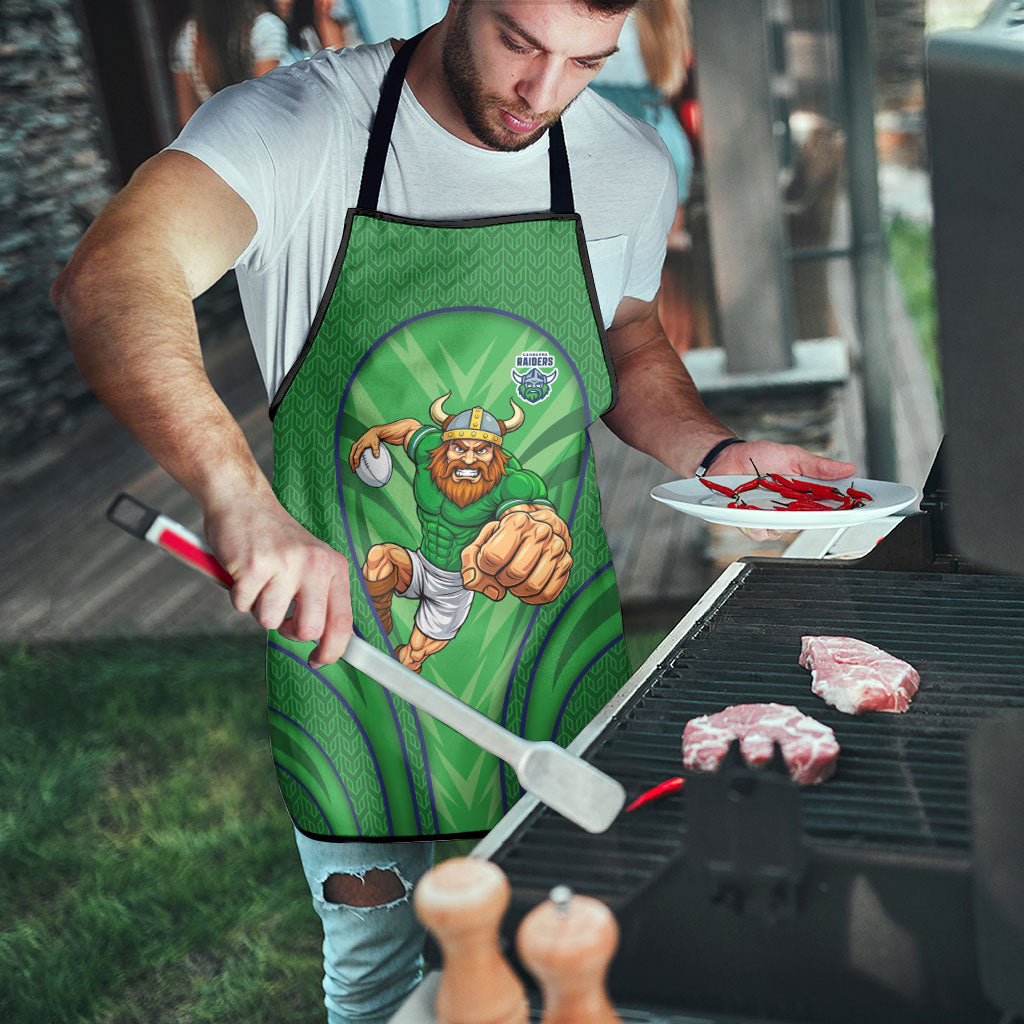 Canberra Raiders Rugby Mascot Apron Australian Rugby Culture - Tribal Inspired Viking Warrior
