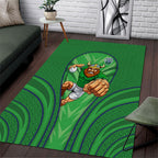 Canberra Raiders Rugby Mascot Area Rug Australian Rugby Culture - Tribal Inspired Viking Warrior