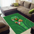 Canberra Raiders Rugby Mascot Area Rug Australian Rugby Culture - Tribal Inspired Viking Warrior