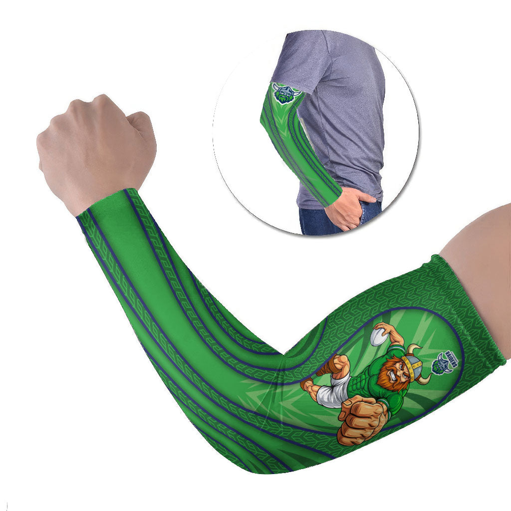 Canberra Raiders Rugby Mascot Arm Sleeves Australian Rugby Culture - Tribal Inspired Viking Warrior