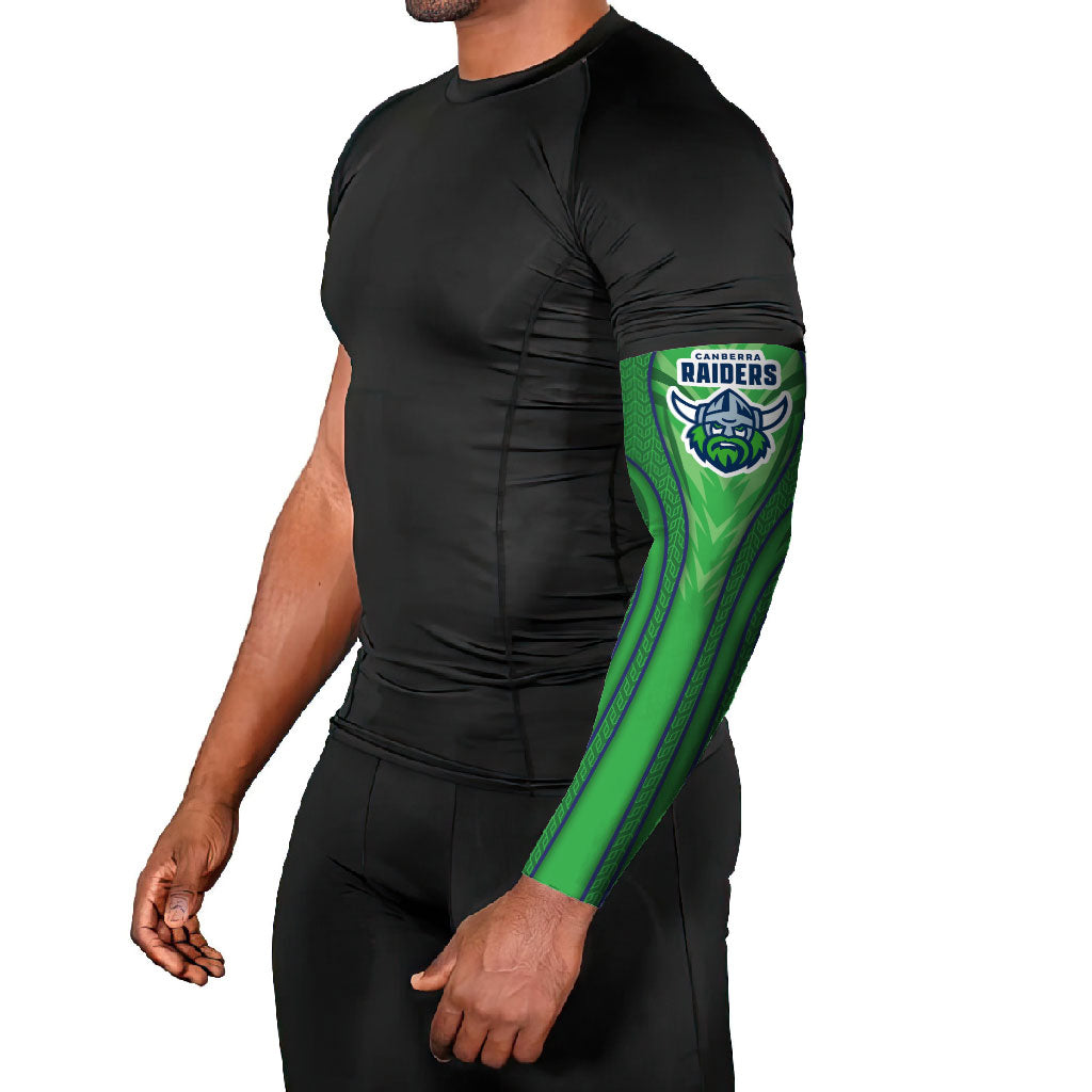 Canberra Raiders Rugby Mascot Arm Sleeves Australian Rugby Culture - Tribal Inspired Viking Warrior