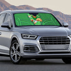 Canberra Raiders Rugby Mascot Auto Sun Shade Australian Rugby Culture - Tribal Inspired Viking Warrior
