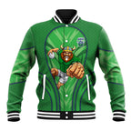 Canberra Raiders Rugby Mascot Baseball Jacket Australian Rugby Culture - Tribal Inspired Viking Warrior