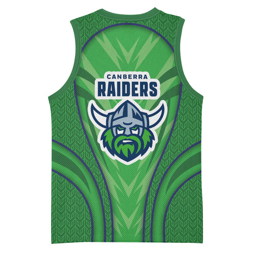 Canberra Raiders Rugby Mascot Basketball Jersey Australian Rugby Culture - Tribal Inspired Viking Warrior
