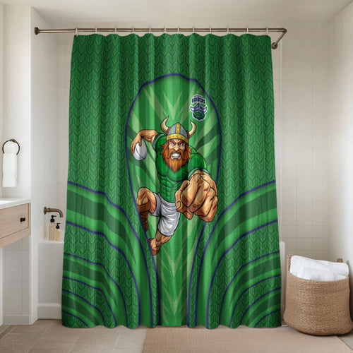 Canberra Raiders Rugby Mascot Bathroom Set Australian Rugby Culture - Tribal Inspired Viking Warrior