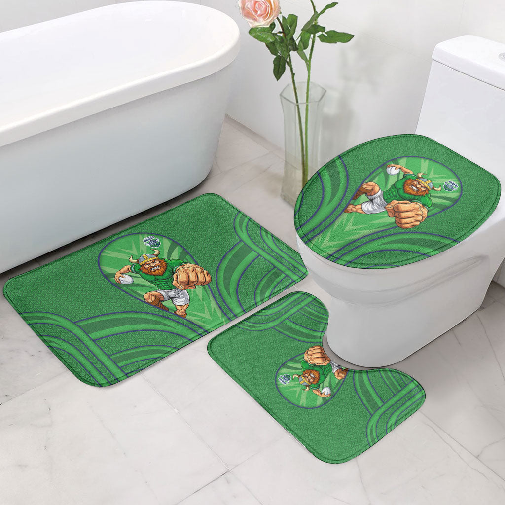 Canberra Raiders Rugby Mascot Bathroom Set Australian Rugby Culture - Tribal Inspired Viking Warrior