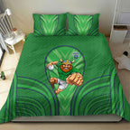 Canberra Raiders Rugby Mascot Bedding Set Australian Rugby Culture - Tribal Inspired Viking Warrior