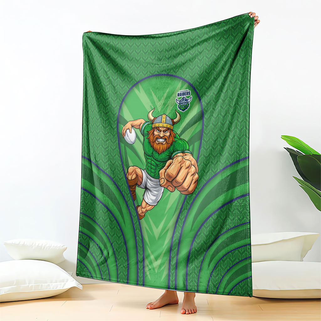 Canberra Raiders Rugby Mascot Blanket Australian Rugby Culture - Tribal Inspired Viking Warrior