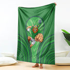 Canberra Raiders Rugby Mascot Blanket Australian Rugby Culture - Tribal Inspired Viking Warrior