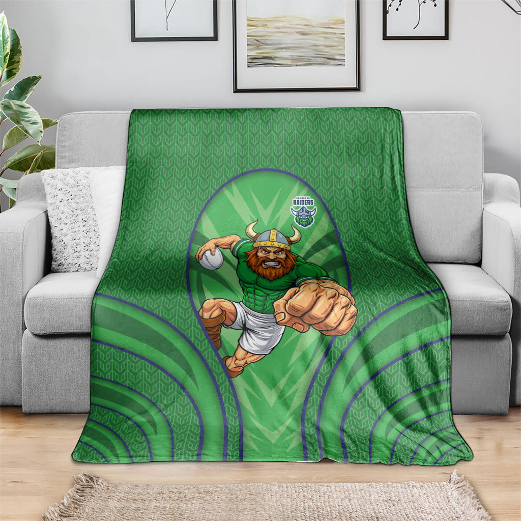 Canberra Raiders Rugby Mascot Blanket Australian Rugby Culture - Tribal Inspired Viking Warrior