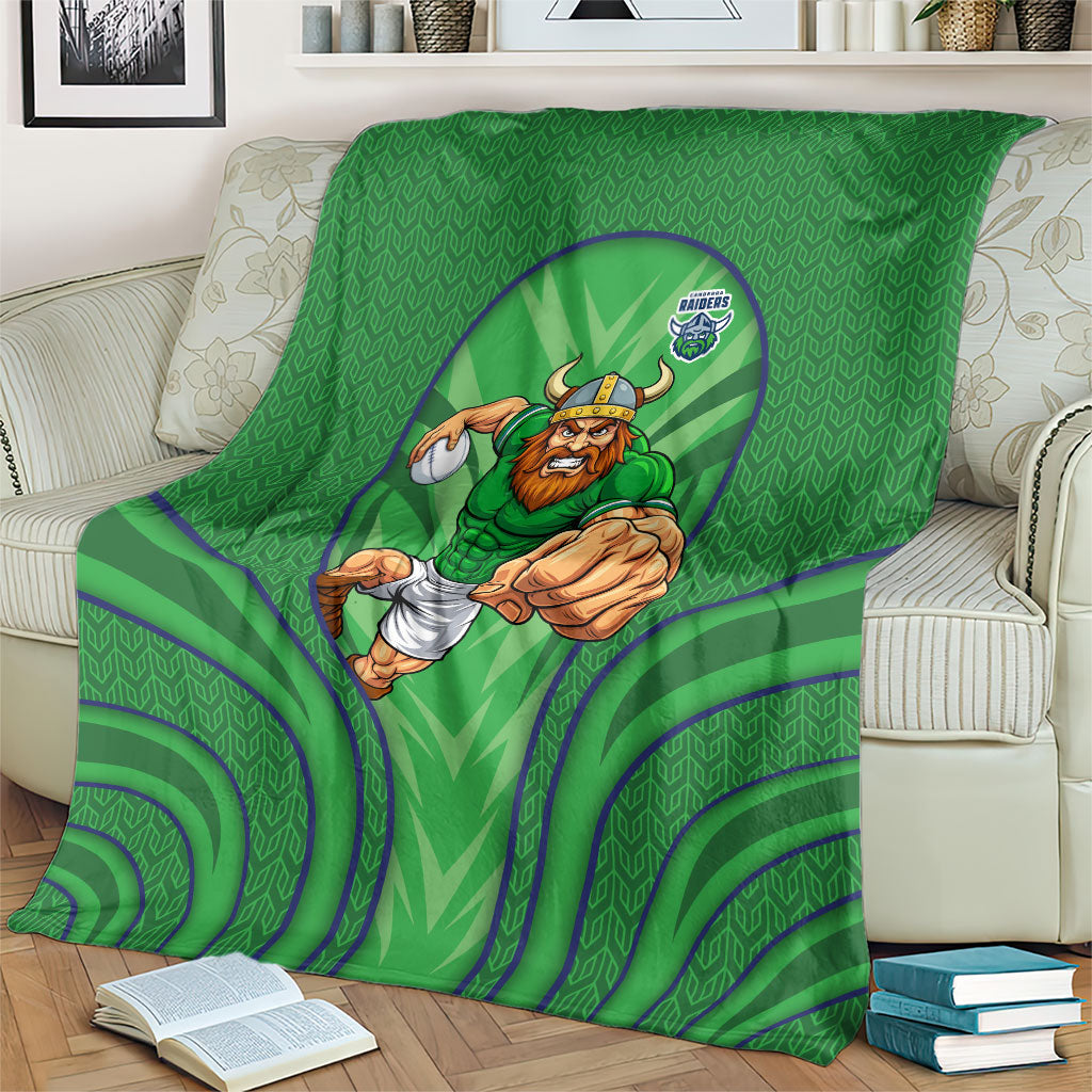 Canberra Raiders Rugby Mascot Blanket Australian Rugby Culture - Tribal Inspired Viking Warrior