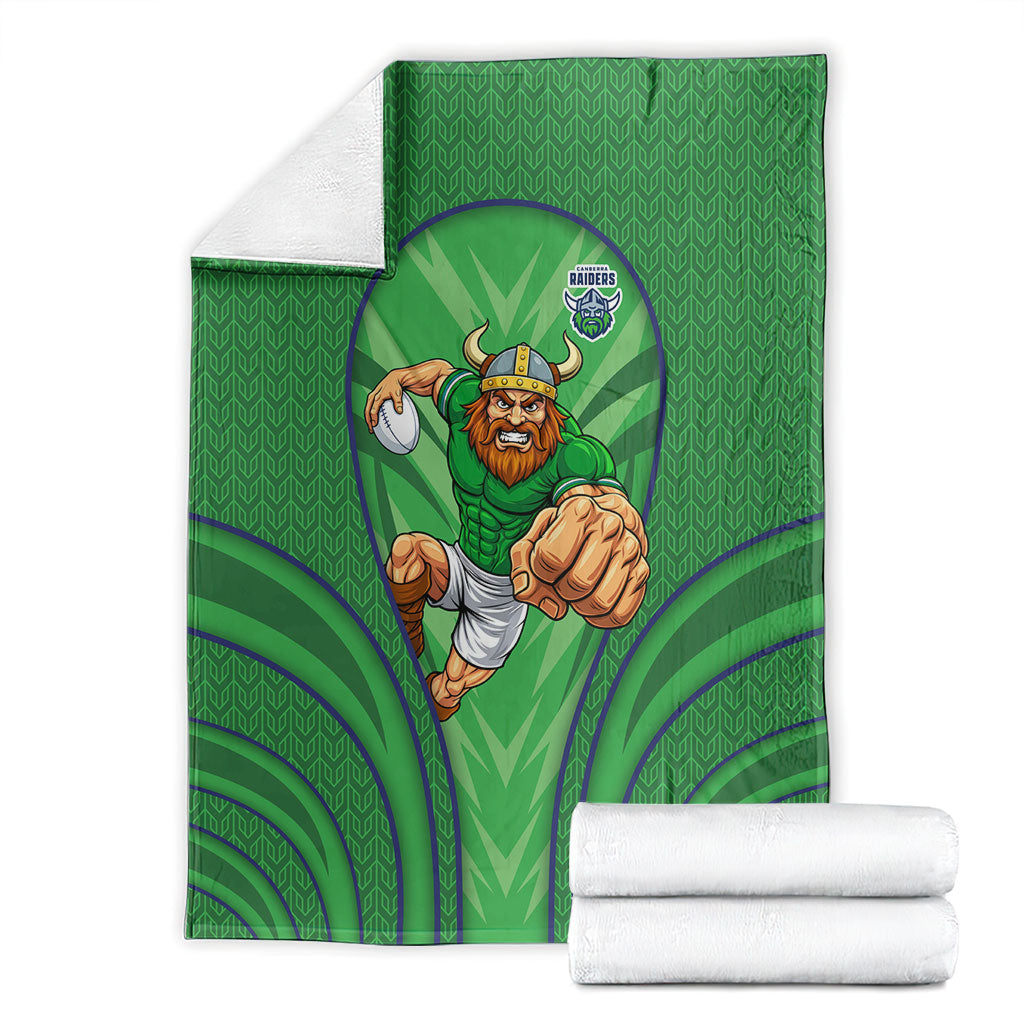 Canberra Raiders Rugby Mascot Blanket Australian Rugby Culture - Tribal Inspired Viking Warrior