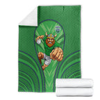 Canberra Raiders Rugby Mascot Blanket Australian Rugby Culture - Tribal Inspired Viking Warrior