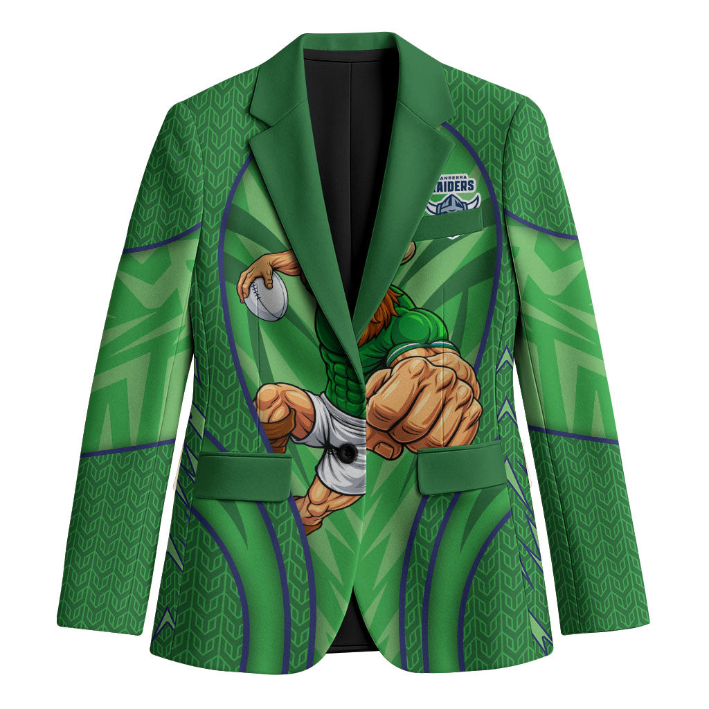 Canberra Raiders Rugby Mascot Blazer Australian Rugby Culture - Tribal Inspired Viking Warrior