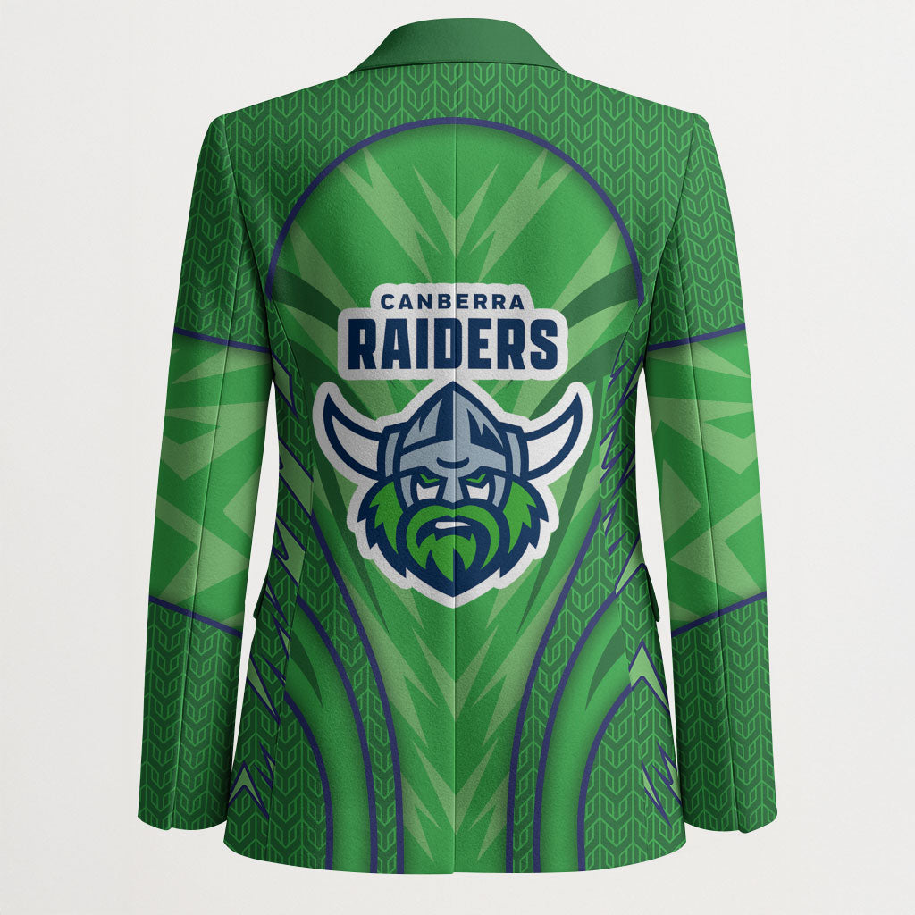Canberra Raiders Rugby Mascot Blazer Australian Rugby Culture - Tribal Inspired Viking Warrior