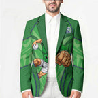 Canberra Raiders Rugby Mascot Blazer Australian Rugby Culture - Tribal Inspired Viking Warrior