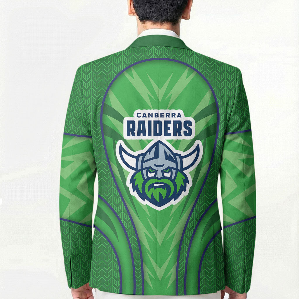 Canberra Raiders Rugby Mascot Blazer Australian Rugby Culture - Tribal Inspired Viking Warrior