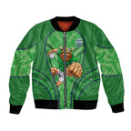 Canberra Raiders Rugby Mascot Bomber Jacket Australian Rugby Culture - Tribal Inspired Viking Warrior