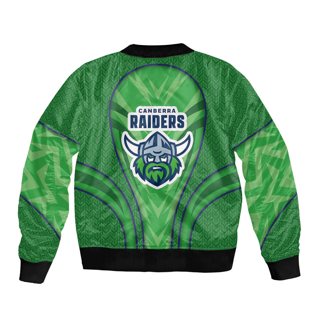 Canberra Raiders Rugby Mascot Bomber Jacket Australian Rugby Culture - Tribal Inspired Viking Warrior