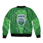 Canberra Raiders Rugby Mascot Bomber Jacket Australian Rugby Culture - Tribal Inspired Viking Warrior