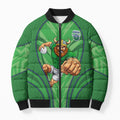 Canberra Raiders Rugby Mascot Bomber Puffer Jacket Australian Rugby Culture - Tribal Inspired Viking Warrior