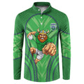 Canberra Raiders Rugby Mascot Button Sweatshirt Australian Rugby Culture - Tribal Inspired Viking Warrior