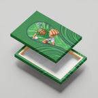 Canberra Raiders Rugby Mascot Canvas Wall Art Australian Rugby Culture - Tribal Inspired Viking Warrior