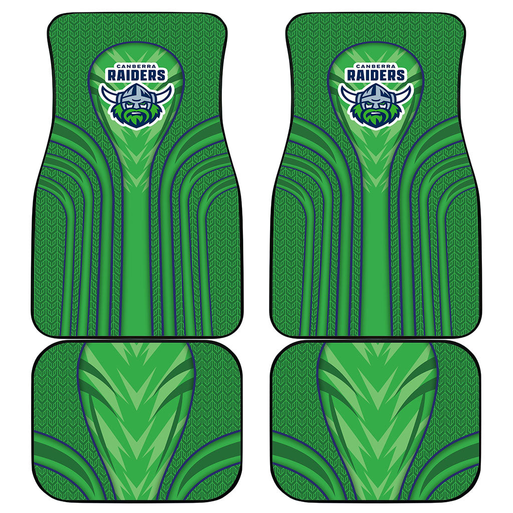 Canberra Raiders Rugby Mascot Car Mats Australian Rugby Culture - Tribal Inspired Viking Warrior