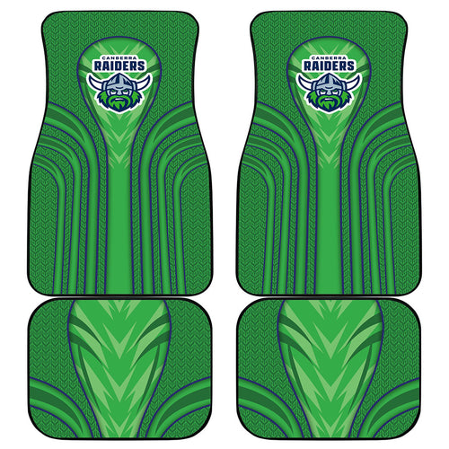 Canberra Raiders Rugby Mascot Car Mats Australian Rugby Culture - Tribal Inspired Viking Warrior