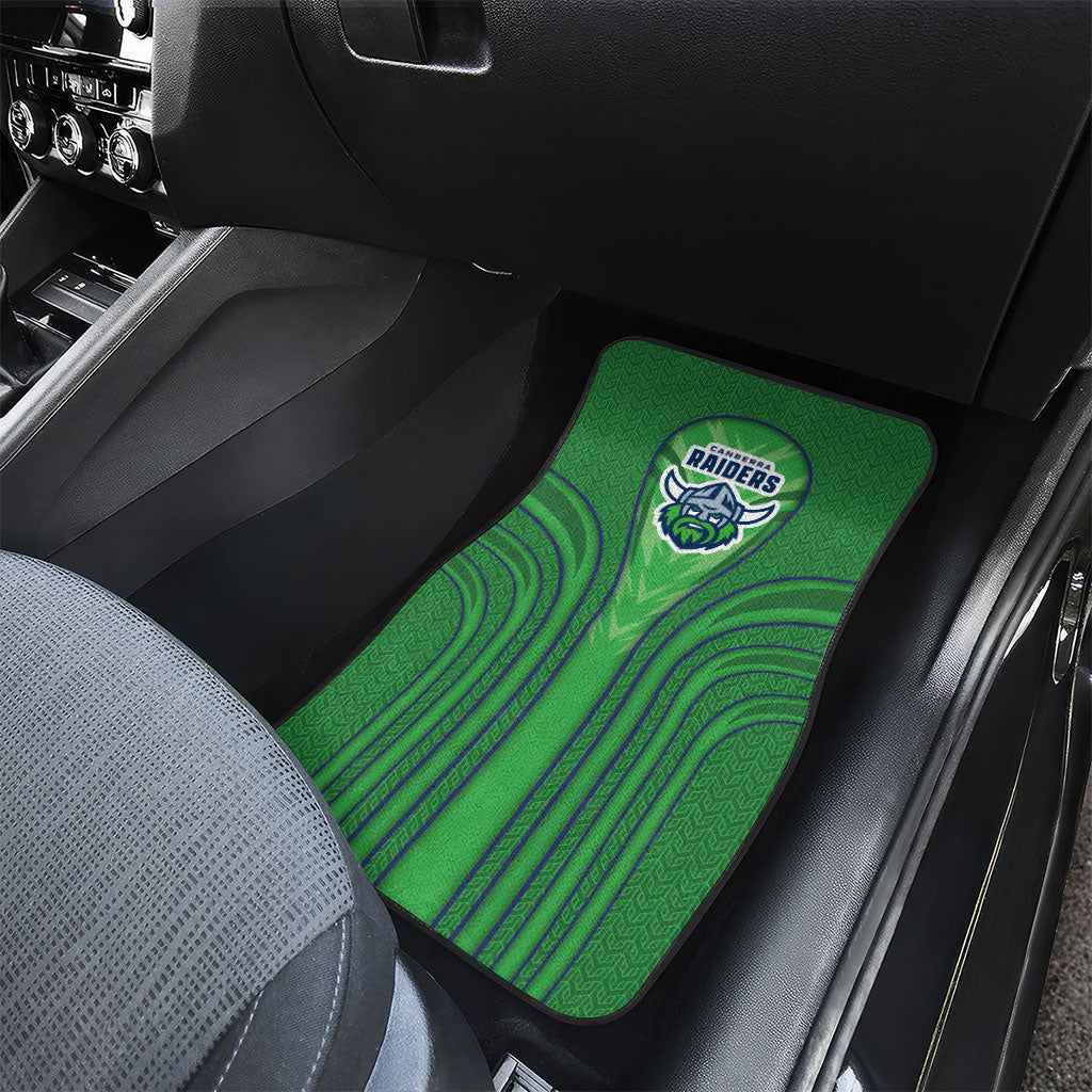 Canberra Raiders Rugby Mascot Car Mats Australian Rugby Culture - Tribal Inspired Viking Warrior