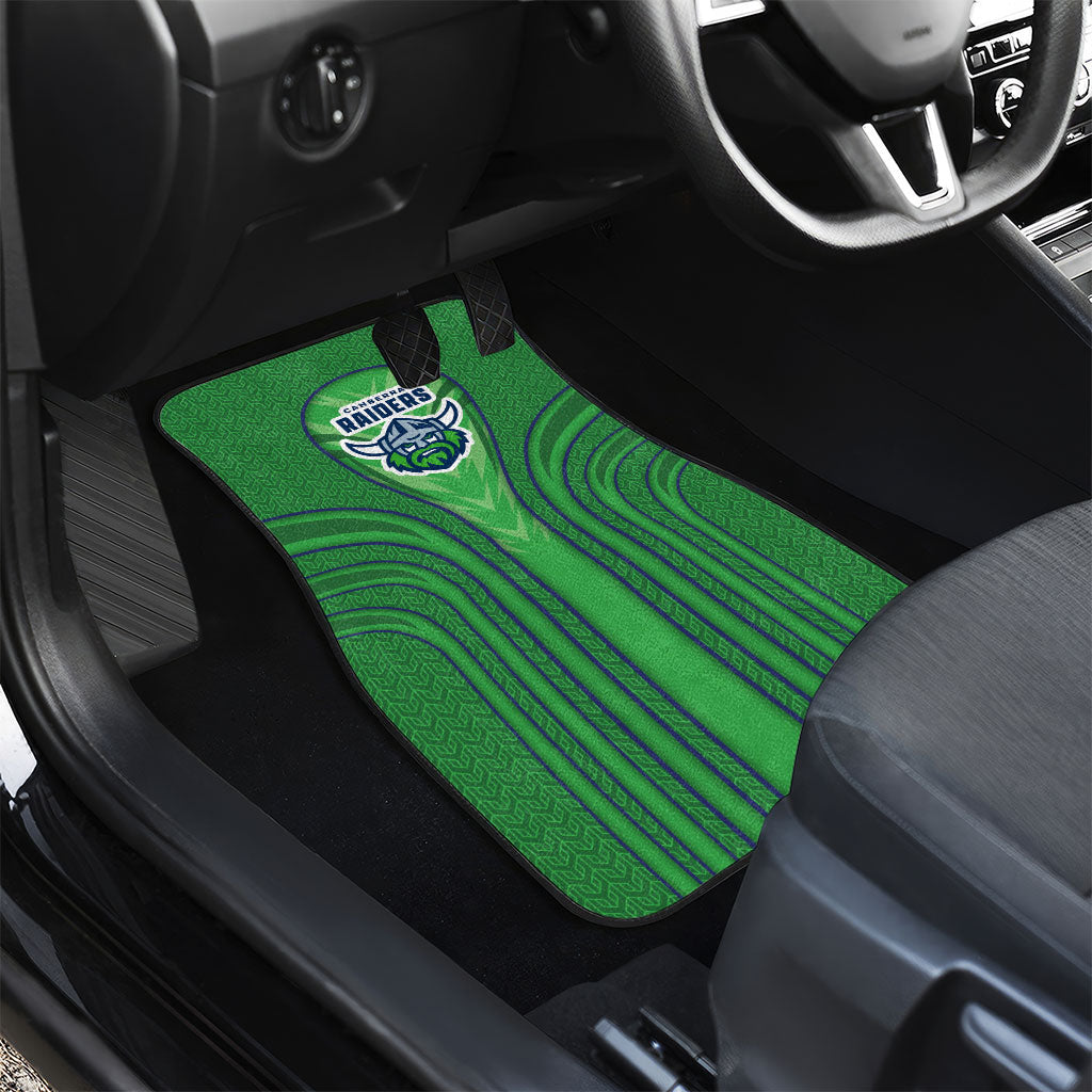 Canberra Raiders Rugby Mascot Car Mats Australian Rugby Culture - Tribal Inspired Viking Warrior