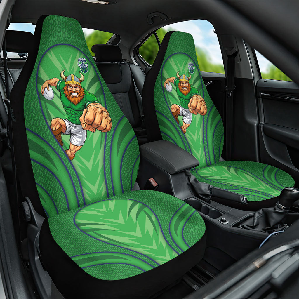 Canberra Raiders Rugby Mascot Car Seat Cover Australian Rugby Culture - Tribal Inspired Viking Warrior