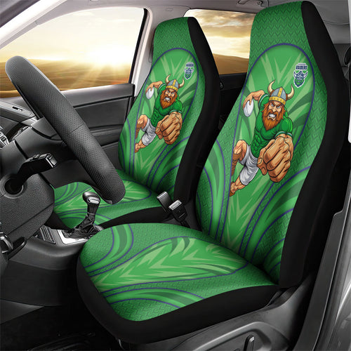 Canberra Raiders Rugby Mascot Car Seat Cover Australian Rugby Culture - Tribal Inspired Viking Warrior