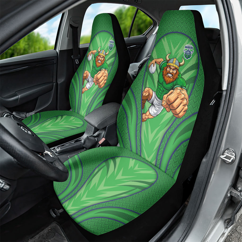 Canberra Raiders Rugby Mascot Car Seat Cover Australian Rugby Culture - Tribal Inspired Viking Warrior