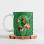 Canberra Raiders Rugby Mascot Ceramic Mug Australian Rugby Culture - Tribal Inspired Viking Warrior