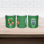 Canberra Raiders Rugby Mascot Ceramic Mug Australian Rugby Culture - Tribal Inspired Viking Warrior