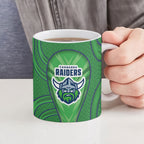 Canberra Raiders Rugby Mascot Ceramic Mug Australian Rugby Culture - Tribal Inspired Viking Warrior