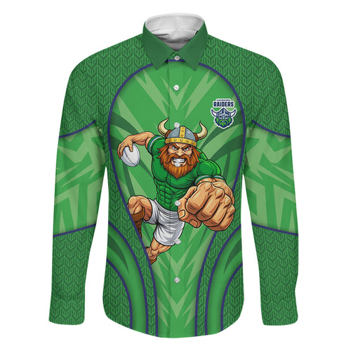 Canberra Raiders Rugby Mascot Family Matching Tank Maxi Dress and Hawaiian Shirt Australian Rugby Culture - Tribal Inspired Viking Warrior