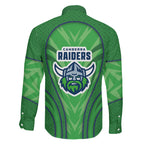 Canberra Raiders Rugby Mascot Family Matching Tank Maxi Dress and Hawaiian Shirt Australian Rugby Culture - Tribal Inspired Viking Warrior
