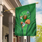 Canberra Raiders Rugby Mascot Garden Flag Australian Rugby Culture - Tribal Inspired Viking Warrior