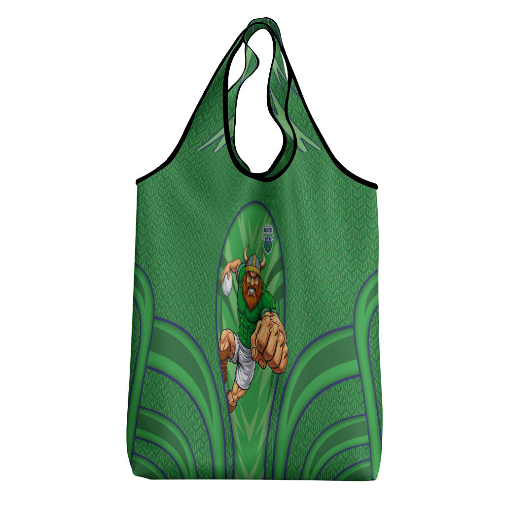 Canberra Raiders Rugby Mascot Grocery Bag Australian Rugby Culture - Tribal Inspired Viking Warrior