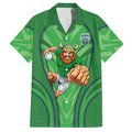 Canberra Raiders Rugby Mascot Hawaiian Shirt Australian Rugby Culture - Tribal Inspired Viking Warrior