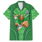 Canberra Raiders Rugby Mascot Hawaiian Shirt Australian Rugby Culture - Tribal Inspired Viking Warrior