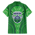 Canberra Raiders Rugby Mascot Hawaiian Shirt Australian Rugby Culture - Tribal Inspired Viking Warrior