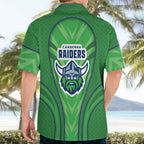 Canberra Raiders Rugby Mascot Hawaiian Shirt Australian Rugby Culture - Tribal Inspired Viking Warrior