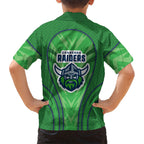 Canberra Raiders Rugby Mascot Hawaiian Shirt Australian Rugby Culture - Tribal Inspired Viking Warrior
