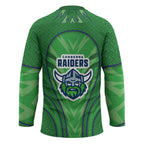 Canberra Raiders Rugby Mascot Hockey Jersey Australian Rugby Culture - Tribal Inspired Viking Warrior