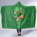 Canberra Raiders Rugby Mascot Hooded Blanket Australian Rugby Culture - Tribal Inspired Viking Warrior