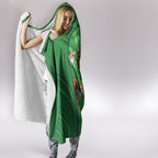 Canberra Raiders Rugby Mascot Hooded Blanket Australian Rugby Culture - Tribal Inspired Viking Warrior